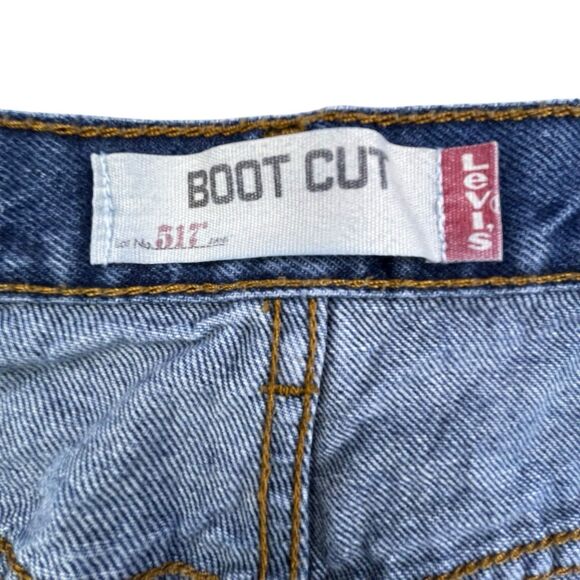 Levis 517 Bootcut Jeans Mens 40x32 Blue Denim Medium Wash Western Workwear - Picture 6 of 14